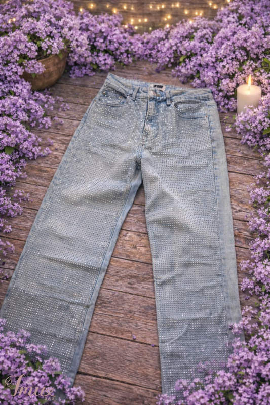 imusau.lt | parduodama Blizgantys džinsai su kristalais  Šventiniai / proginiai