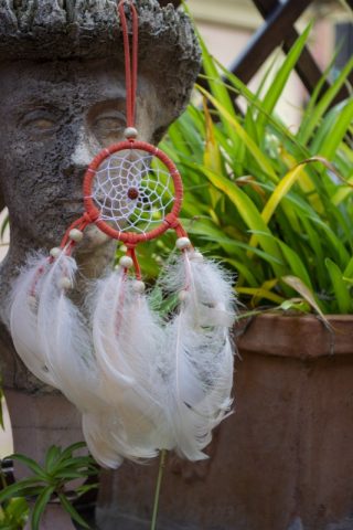 imusau.lt | listing Nedidelė oranžinė sapnų gaudyklė