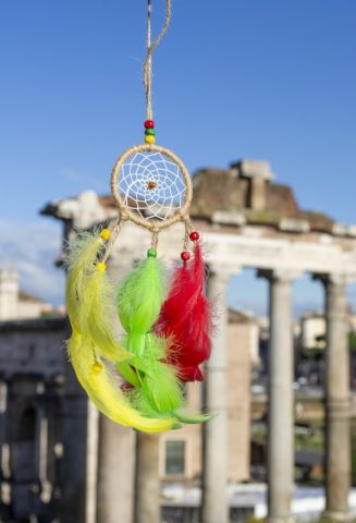 imusau.lt | parduodama Trispalvė rankų darbo sapnų gaudyklė