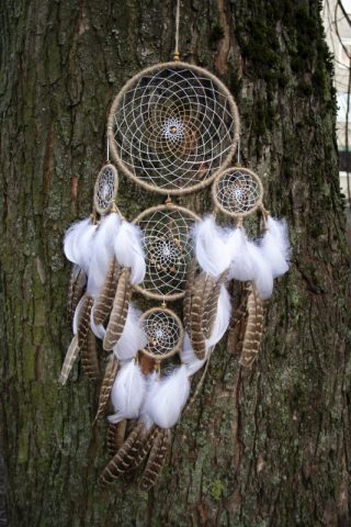 imusau.lt | listing Penkių lankelių natūrali sapnų gaudyklė