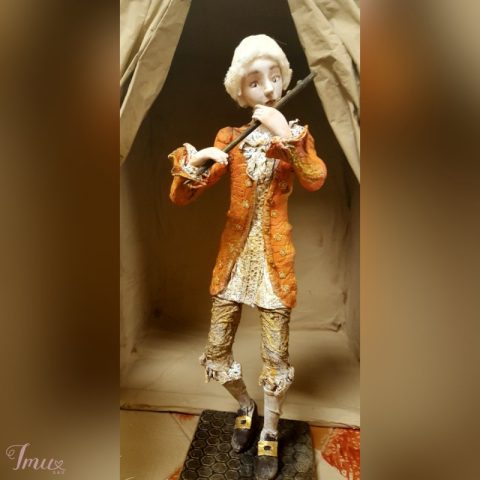 imusau.lt | parduodama Autorinė lėlė Tercetas "muzikinė Versalio dėžutė" Fleitistas