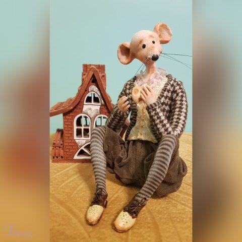 imusau.lt | parduodama Autorinė lėlė Peliukas lindyhopo šokėjas