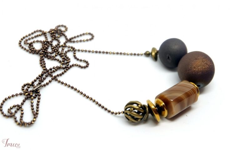 imusau.lt | parduodama Minimalistiniai kaklo pakabukai su agatu