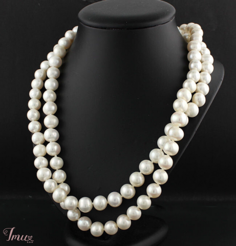 imusau.lt | parduodama Natūralių perlų vėrinys, 9-10mm