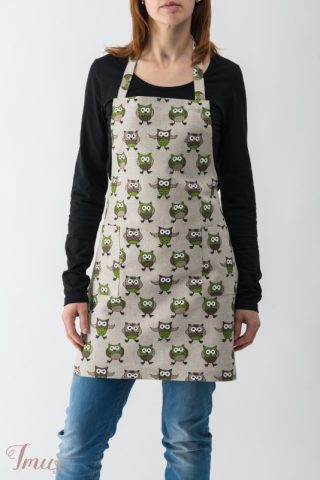 imusau.lt | listing Lininė prijuostė "Pelėdos"