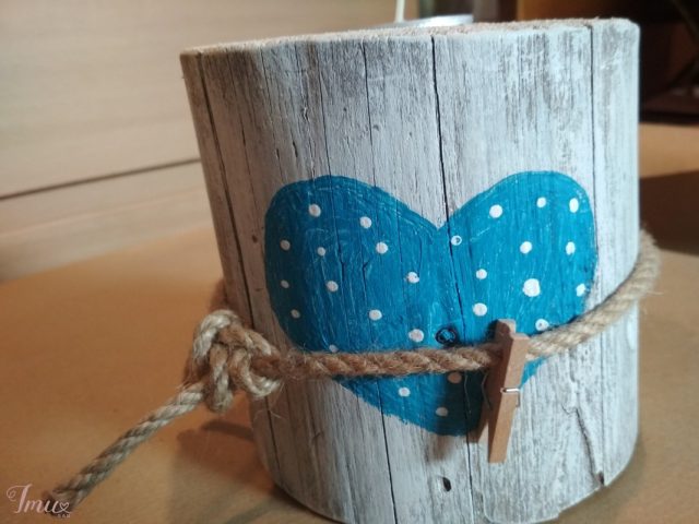 imusau.lt | parduodama Medinė žvakidė Širdelė