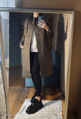 imusau.lt | listing vilnonis paltas su kailine apykakle