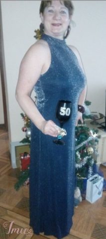 imusau.lt | parduodama Mėlyna ilga suknelė