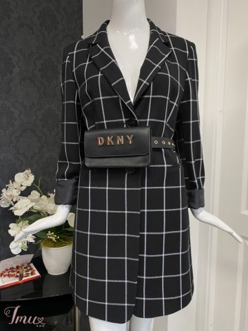 imusau.lt | parduodama Itališkas languotas juodai baltas švarkelis - suknelė