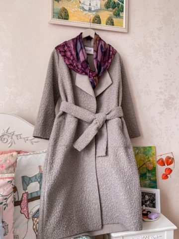 imusau.lt | parduodama Pilkas prabangus surišamas paltukas