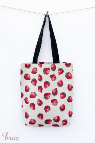 imusau.lt | listing Lininis krepšys "Braškės"