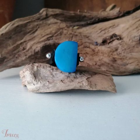 imusau.lt | listing Rankų darbo žiedelis "Pusmėnuliukas Plius"