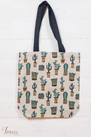 imusau.lt | listing Lininis krepšys "Kaktusai"