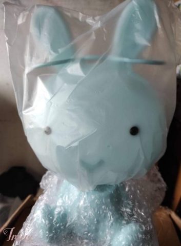 imusau.lt | parduodama Naktinė LED lemputė valdoma prisilietimu triušiukas žydra 30cm