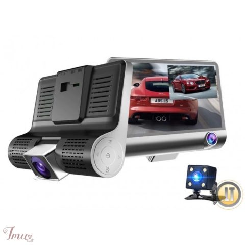 imusau.lt | listing DVR TRIPLE aukštos raiškos IPS ekranas, 170 laipsnių vaizdo registratorius su galine vaizdo kamera