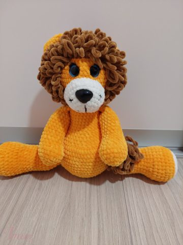 imusau.lt | listing žaislas-rankų darbo nertas liūtukas 37cm-35€