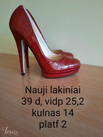 imusau.lt | listing Raudoni lakiniai bateliai