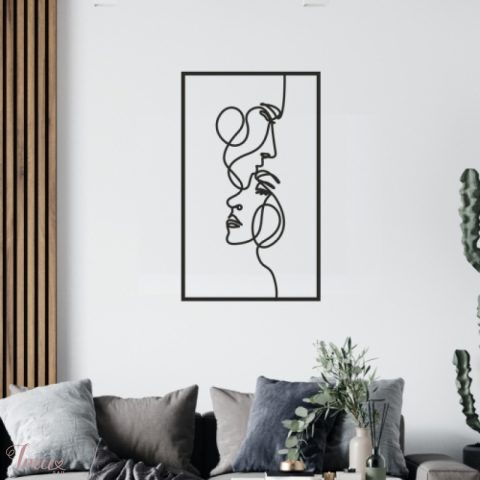 imusau.lt | parduodama Metalinė dekoracija "Veidai"