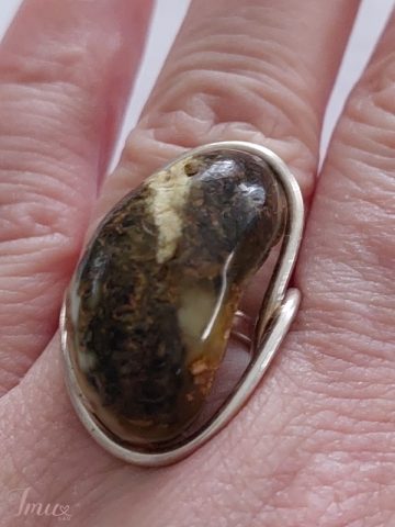 imusau.lt | parduodama gintaro ir Sidabro žiedas