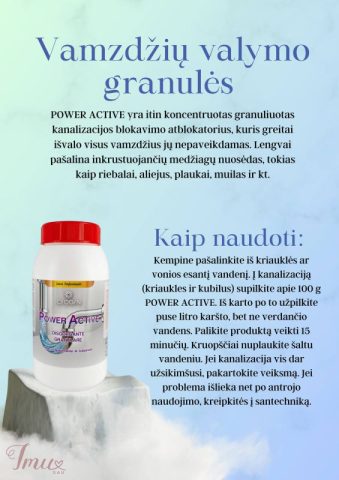 imusau.lt | parduodama Vamzdžių valymo granulės
