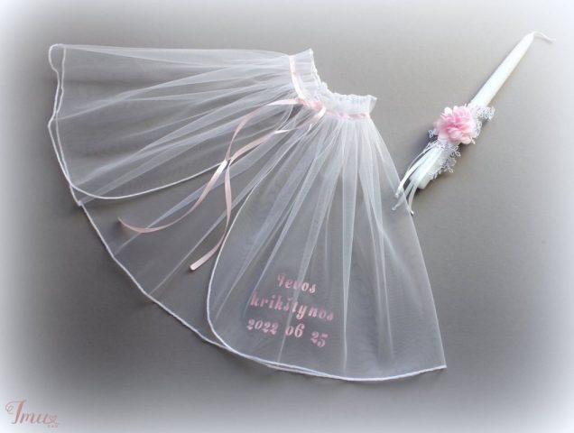 imusau.lt | parduodama Krikšto skraistė ir krikštynų žvakė