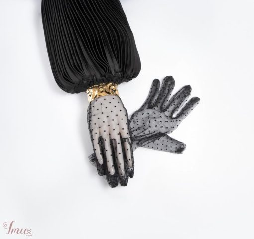 imusau.lt | parduodama Juodos taškuotos pirštinės