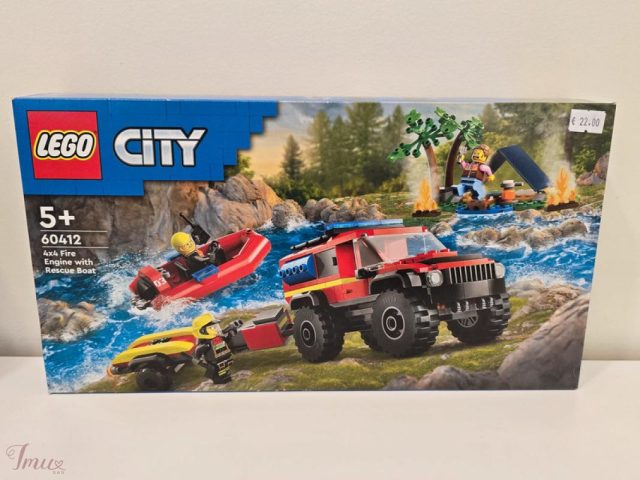 imusau.lt | listing 60412 LEGO City 4x4 ugniagesių visureigis su gelbėjimo valtimi