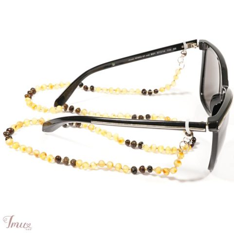 imusau.lt | parduodama Natūralaus Baltijos gintaro akinių grandinėlė „Sandy”