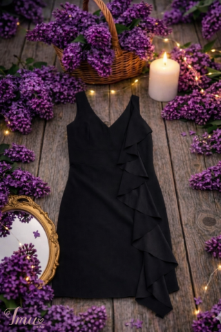 imusau.lt | listing Elegantiška juoda suknelė su raukiniais 🌷